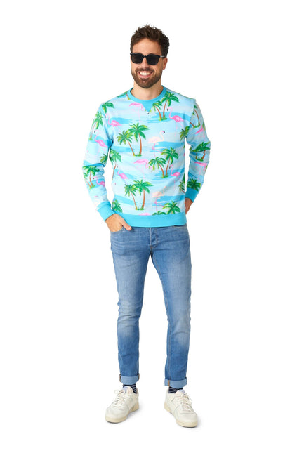 Hawaii Flamingo Trui Heren OppoSuits