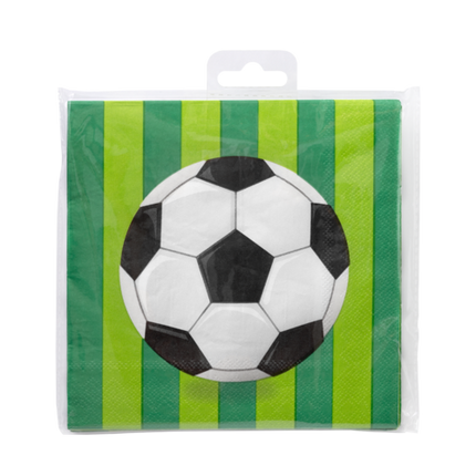 Voetbal Servetten 16cm 16st