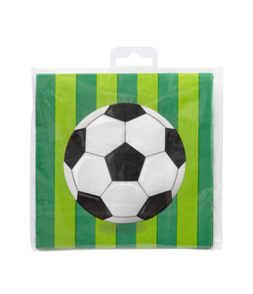 Voetbal Servetten 16cm 16st