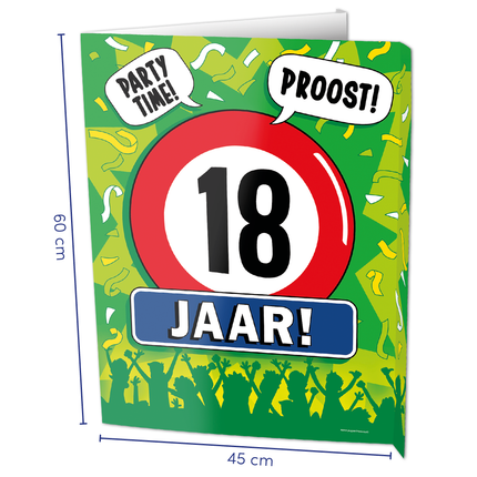 Raambord 18 jaar 60cm