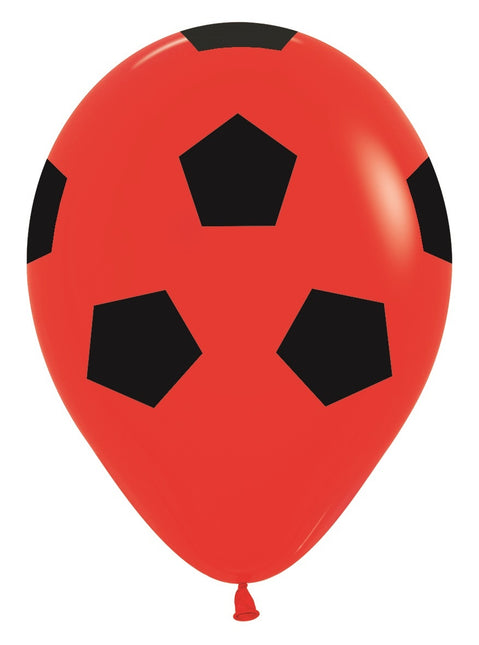 Ballonnen Soccerball Mix 30cm 25st