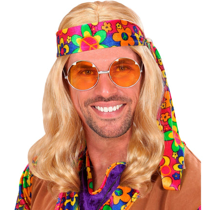 Blonde Hippie Pruik