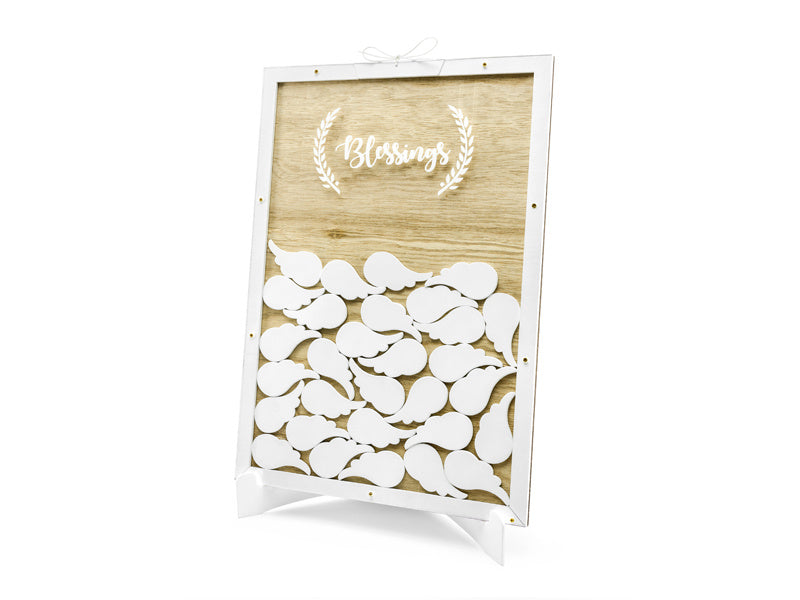 Houten Gastenboek Blessings 39,5cm