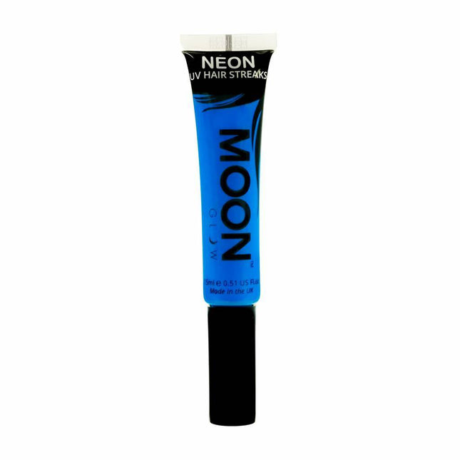 Moon Glow Neon UV Hair Streaks Intense Blue