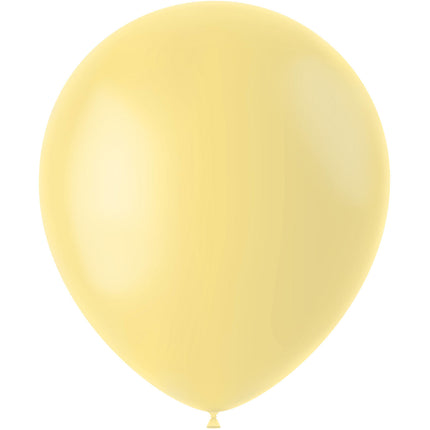 Lichtgele Ballonnen Powder Yellow 33cm 10st