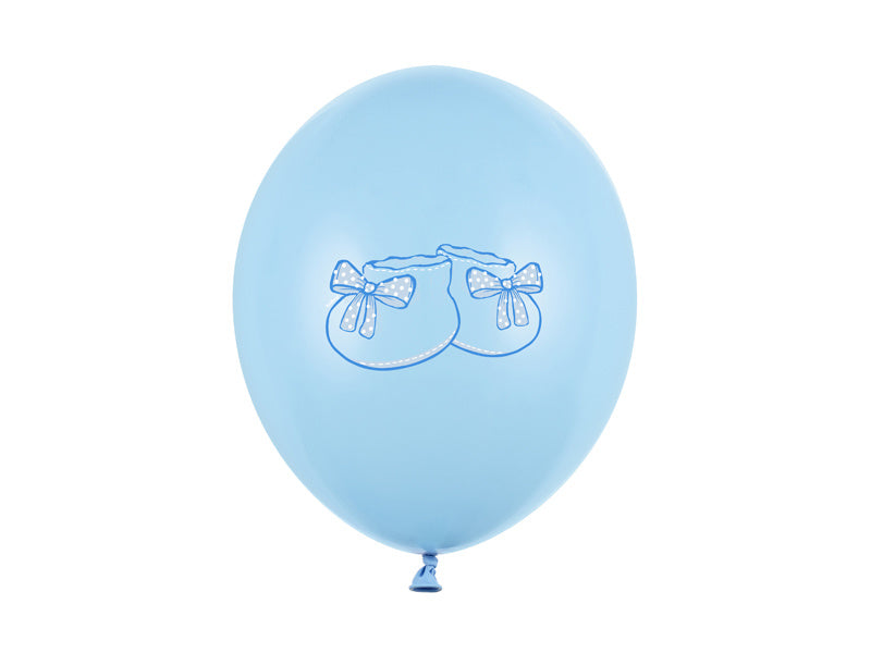 Geboorte Ballonnen Jongens blauw Schoentjes 30cm 6st