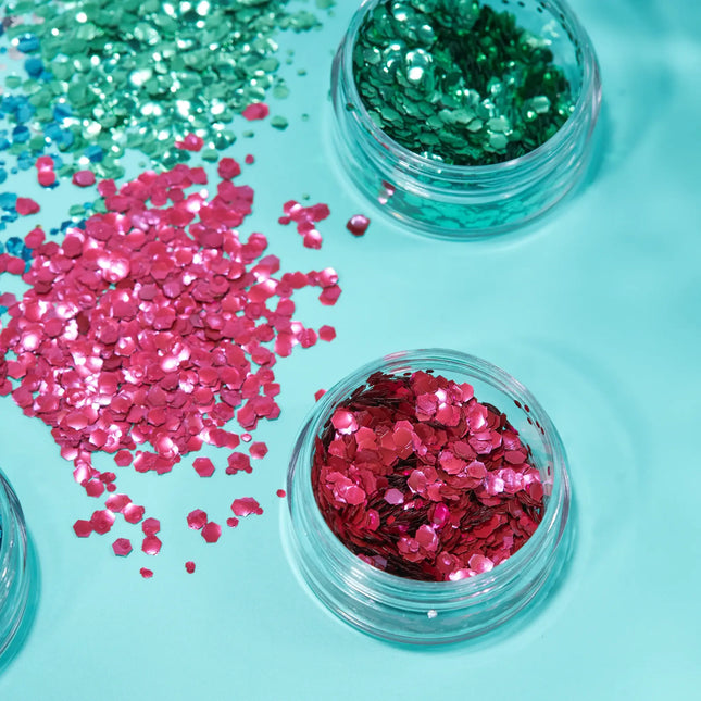 Moon Glitter Bio Chunky Glitter Dark Rose 3g