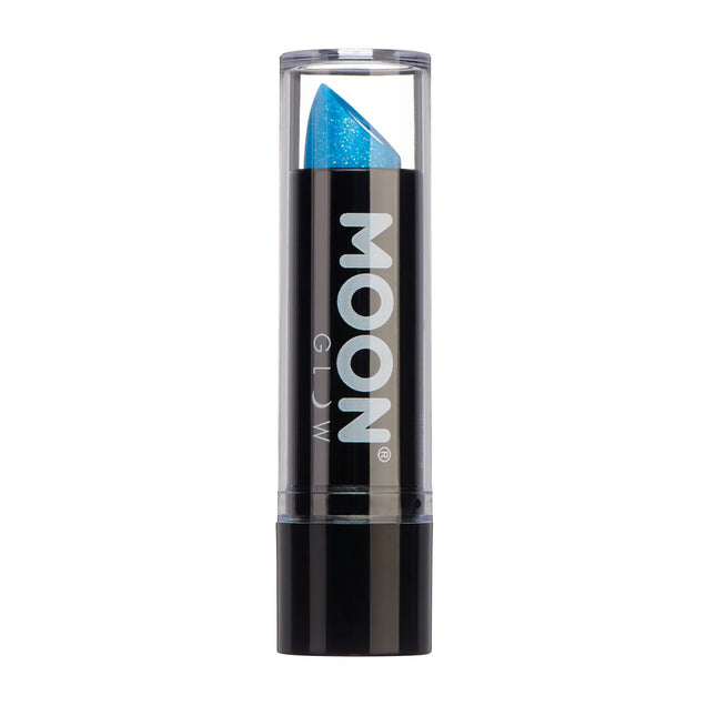 Moon Glow Neon UV Glitter Lipstick Blue 4.2g