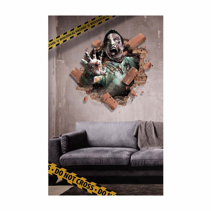 Halloween Wanddecoratie Zombie 80cm