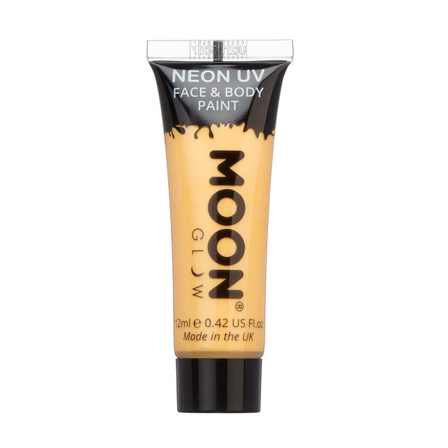 Moon Glow Pastel Neon UV Face Paint Pastel Orange 12ml