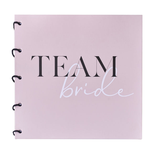 Bruiloft Gastenboek Team Bride 20cm