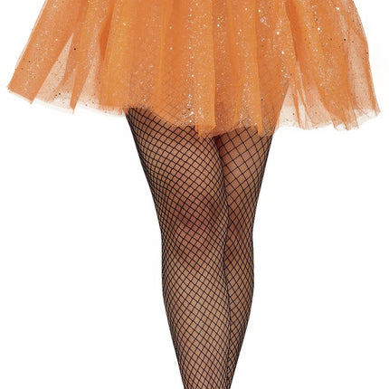 Oranje Tutu Dames Glitter 40cm