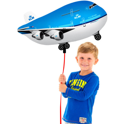 Helium Ballon Klm Vliegtuig 95cm leeg