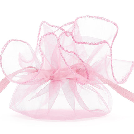 Organza Zakjes Roze 25cm 10st