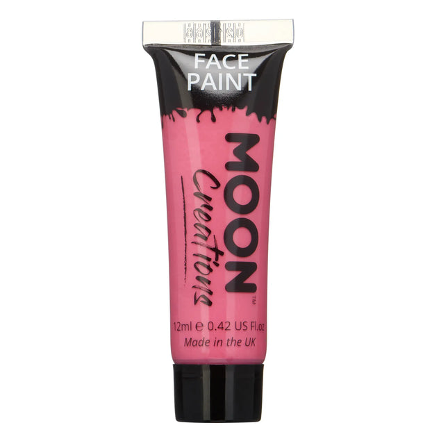 Moon Creations Face Paint Bright Pink 12ml