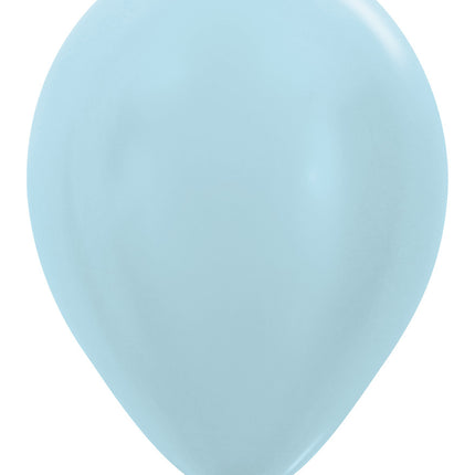 Ballonnen Pearl Blue 30cm 12st