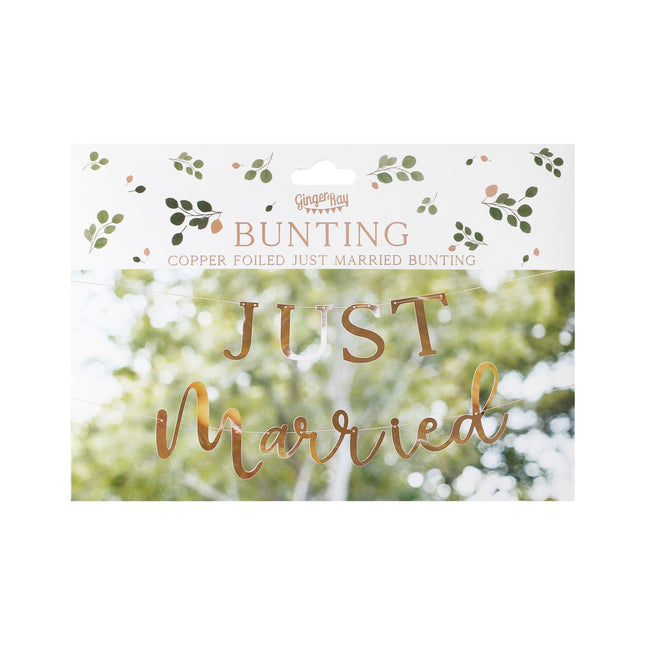 Rose Gouden Letterslinger Just Married 1,5m