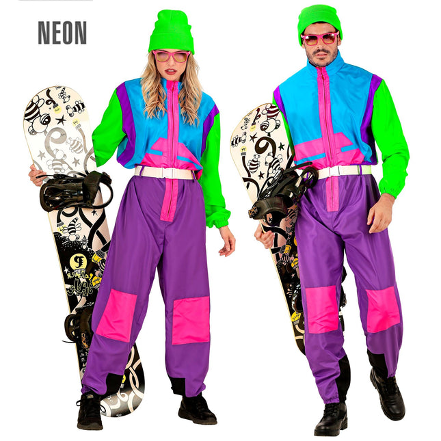 Neon 80s Skipak Snowboarder