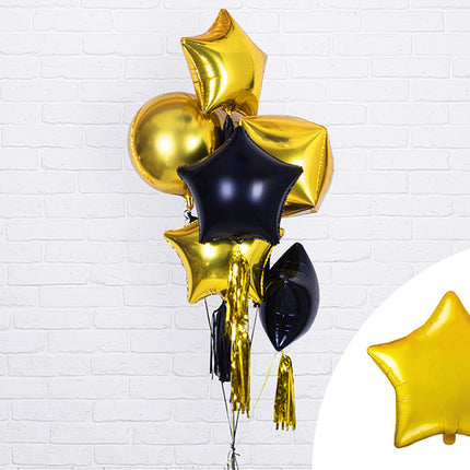 Helium Ballon Ster Goud Glansend Leeg 48cm