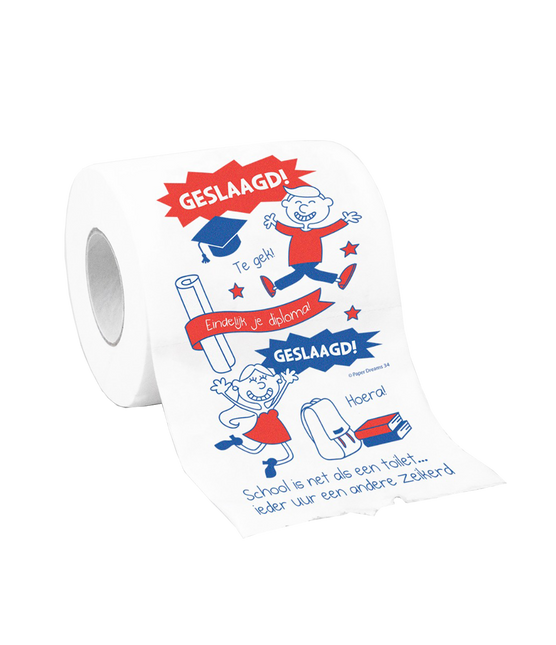 Toiletpapier Geslaagd School