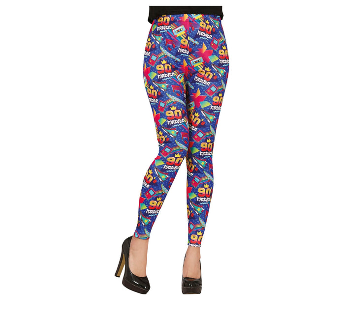 Jaren 90 Legging Blauw Dames