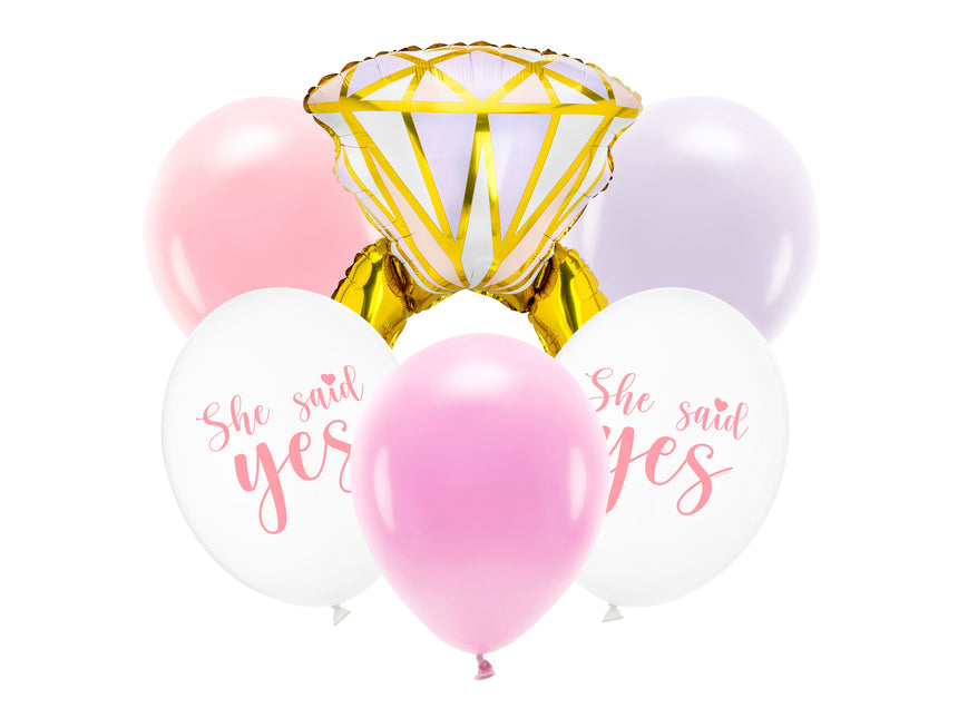 Ballonnen Set She Said Yes 6st