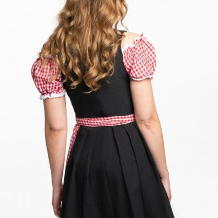 Dirndl Jurk Oktoberfest Geruit Rood