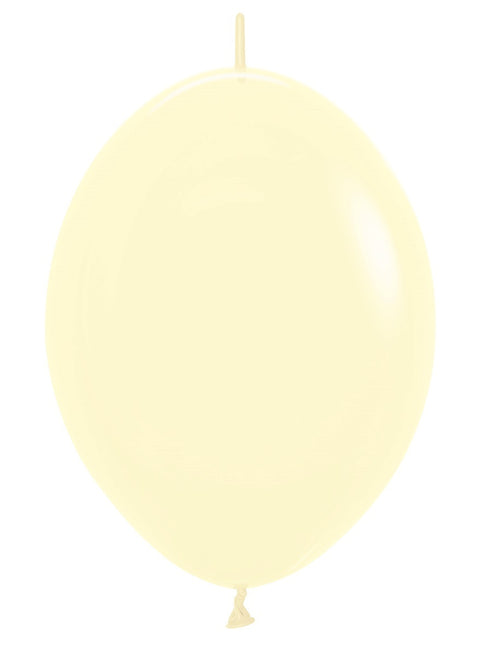 Ballonnen Pastel Matte Yellow 30cm 50st