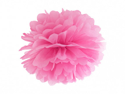 Pompon Roze 35cm