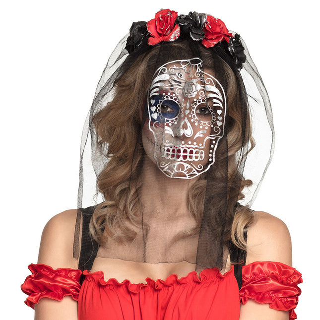 Halloween Haarband La Calavera