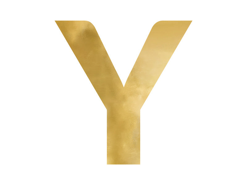 Spiegelletter Y Goud 60cm