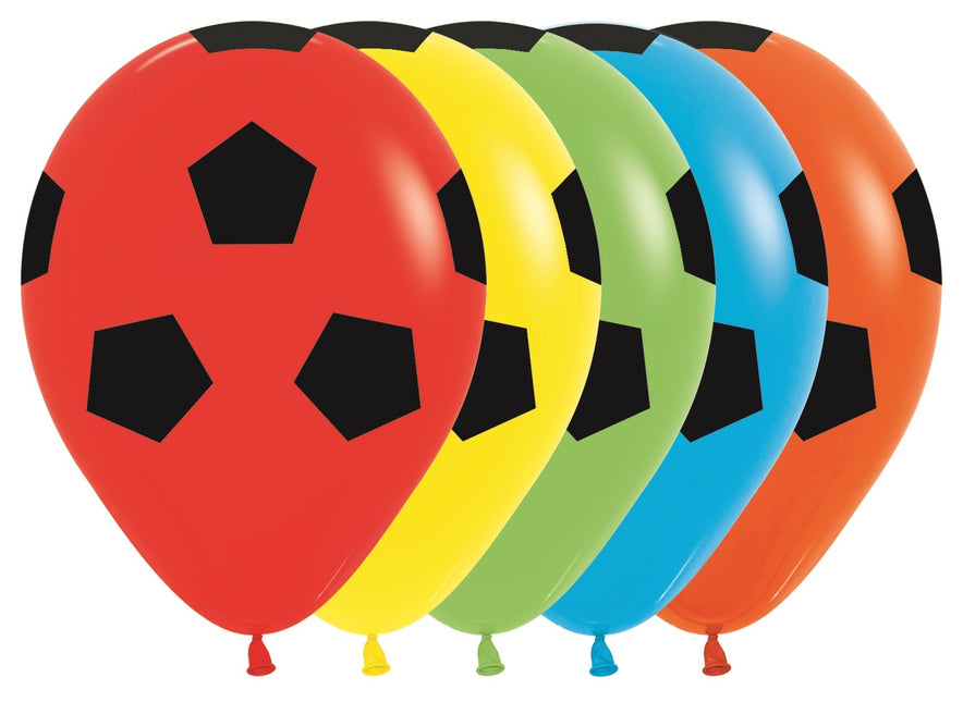 Ballonnen Soccerball Mix 30cm 25st