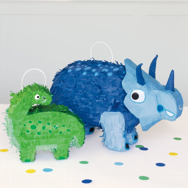 Pinata Dino Blauw 23cm