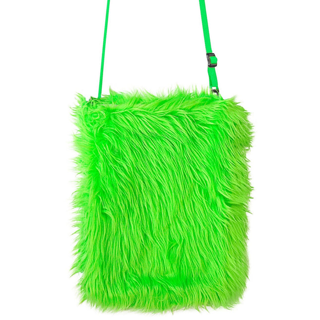 Neon Groene Tas Pluche 25cm