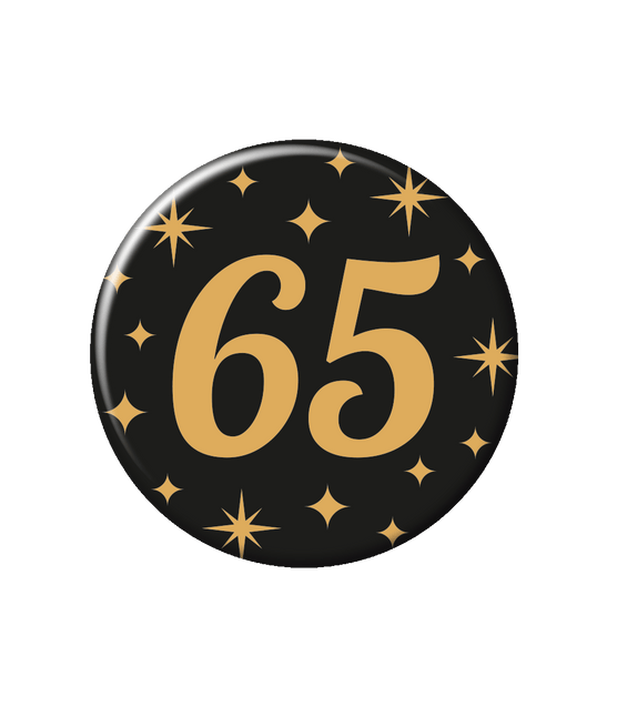 65 Jaar Button