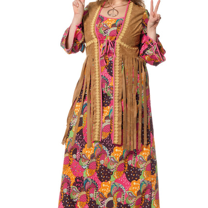 Hippie Jurk Lang Gekleurd