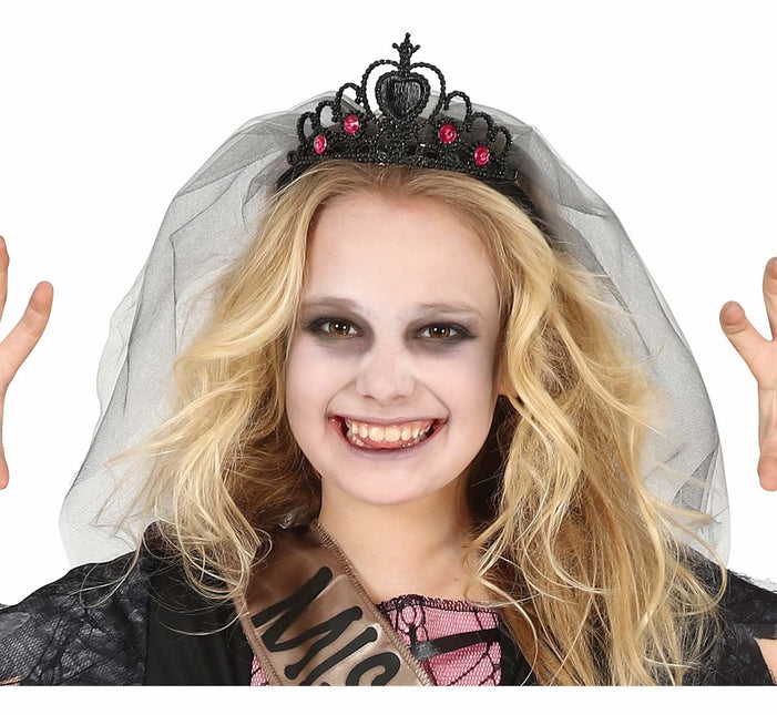 Halloween Haarband Prinses Met Sluier