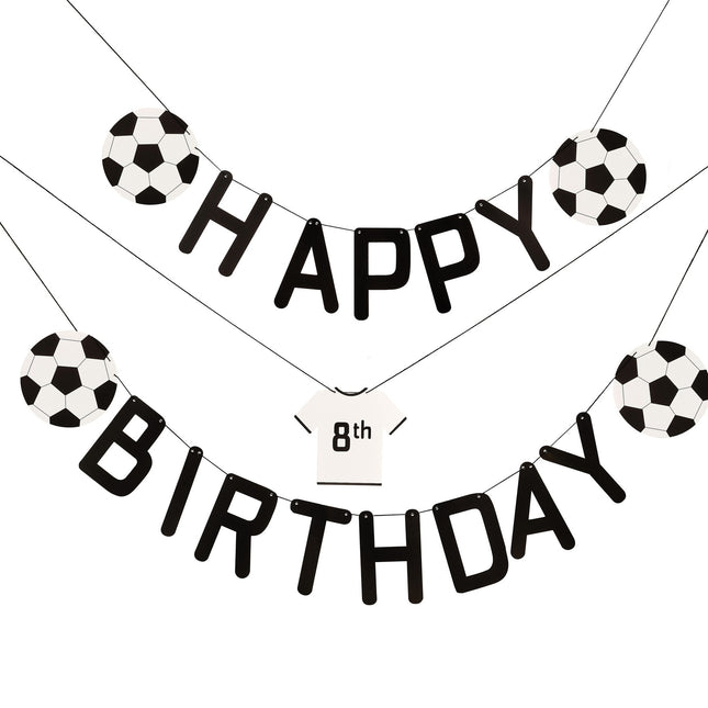 Voetbal Letterslinger Happy Birthday 1,5m