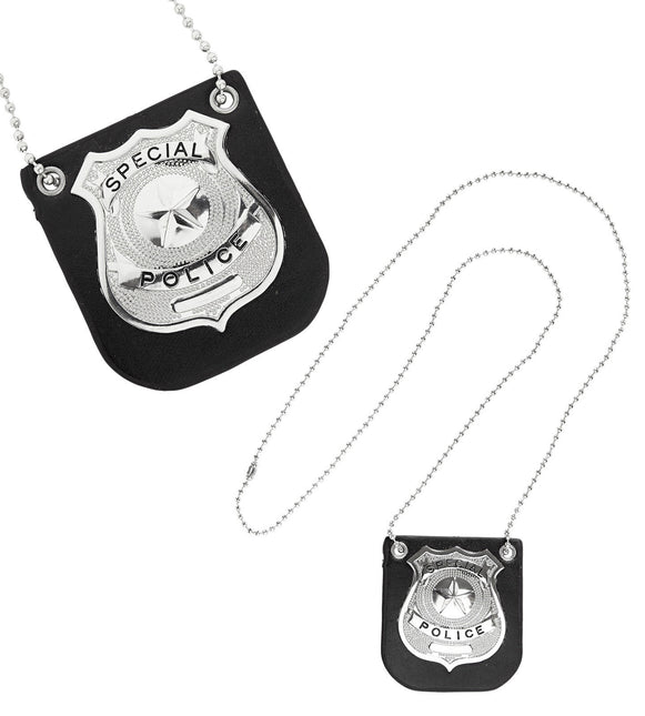 Politie Ketting Zwart Zilver