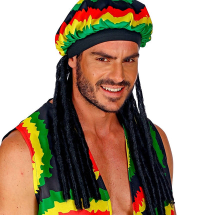 Rasta Muts Gekleurd Met Dreadlocks