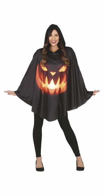 Pompoen Halloween poncho Dames