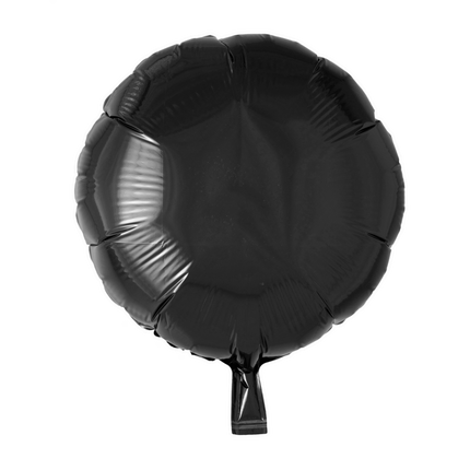 Helium Ballon Rond Zwart 46cm leeg