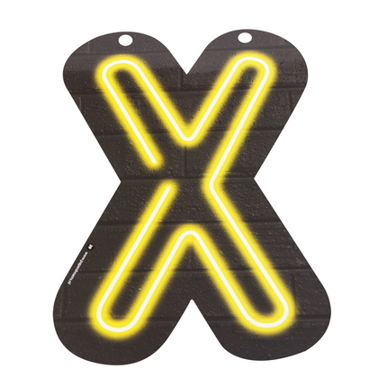 Neon Letter X 24cm