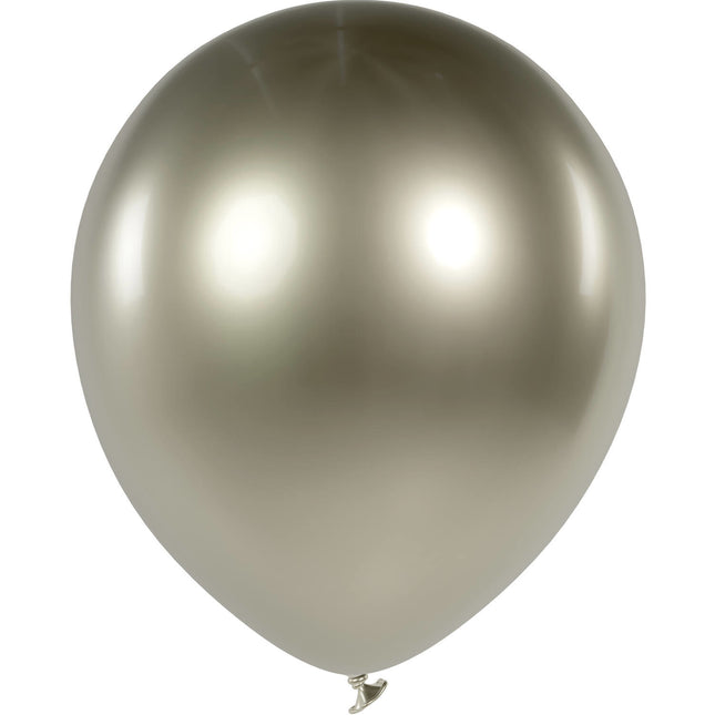 Champagne Gouden Ballonnen Chroom 33cm 50st