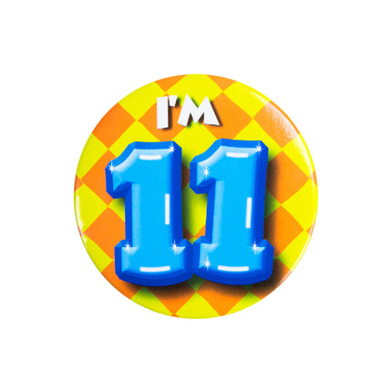 I'm 11 Button 11 Jaar 5,5cm