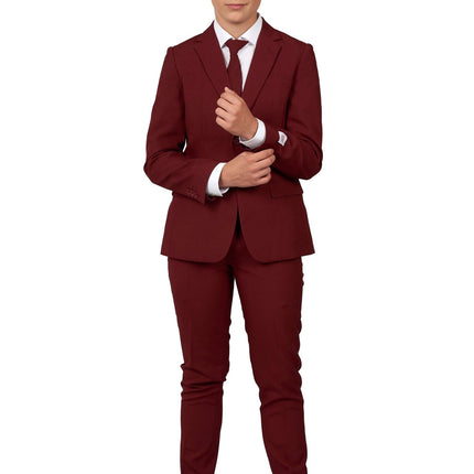 Bordeaux Rood Pak Jongen Tiener OppoSuits