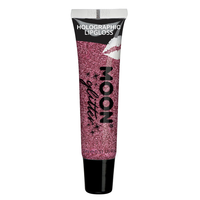 Moon Glitter Holographic Glitter Lipgloss Pink 15ml