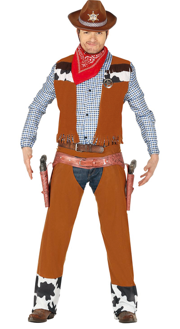 Cowboy Kostuum Bruin