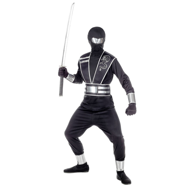 Ninja Pak Zwart Zilver Jongen