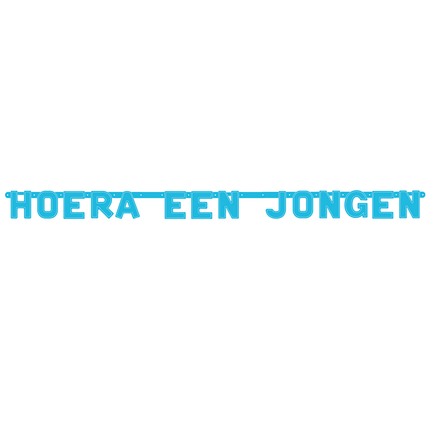 Blauwe Letterslinger Hoera Een Jongen